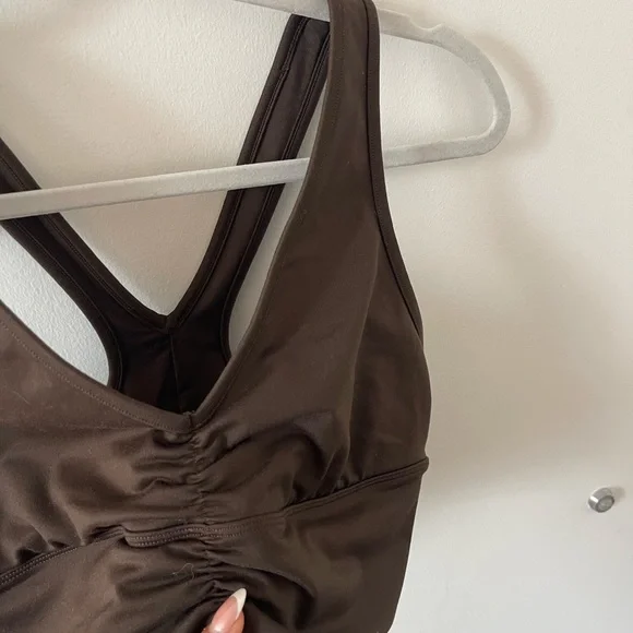 ALO Yoga Wild Thing Bra Brown - Picture 2 of 4